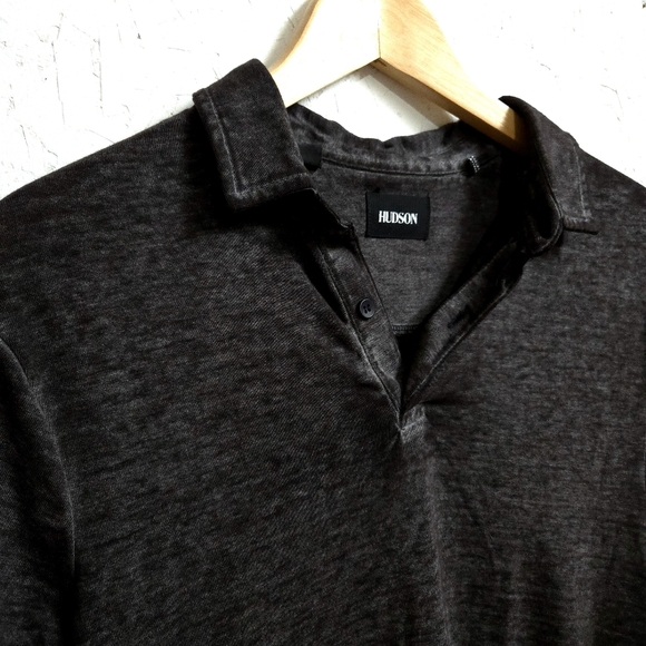 Hudson | Men's Grey Polo Shirt - Picture 2 of 7